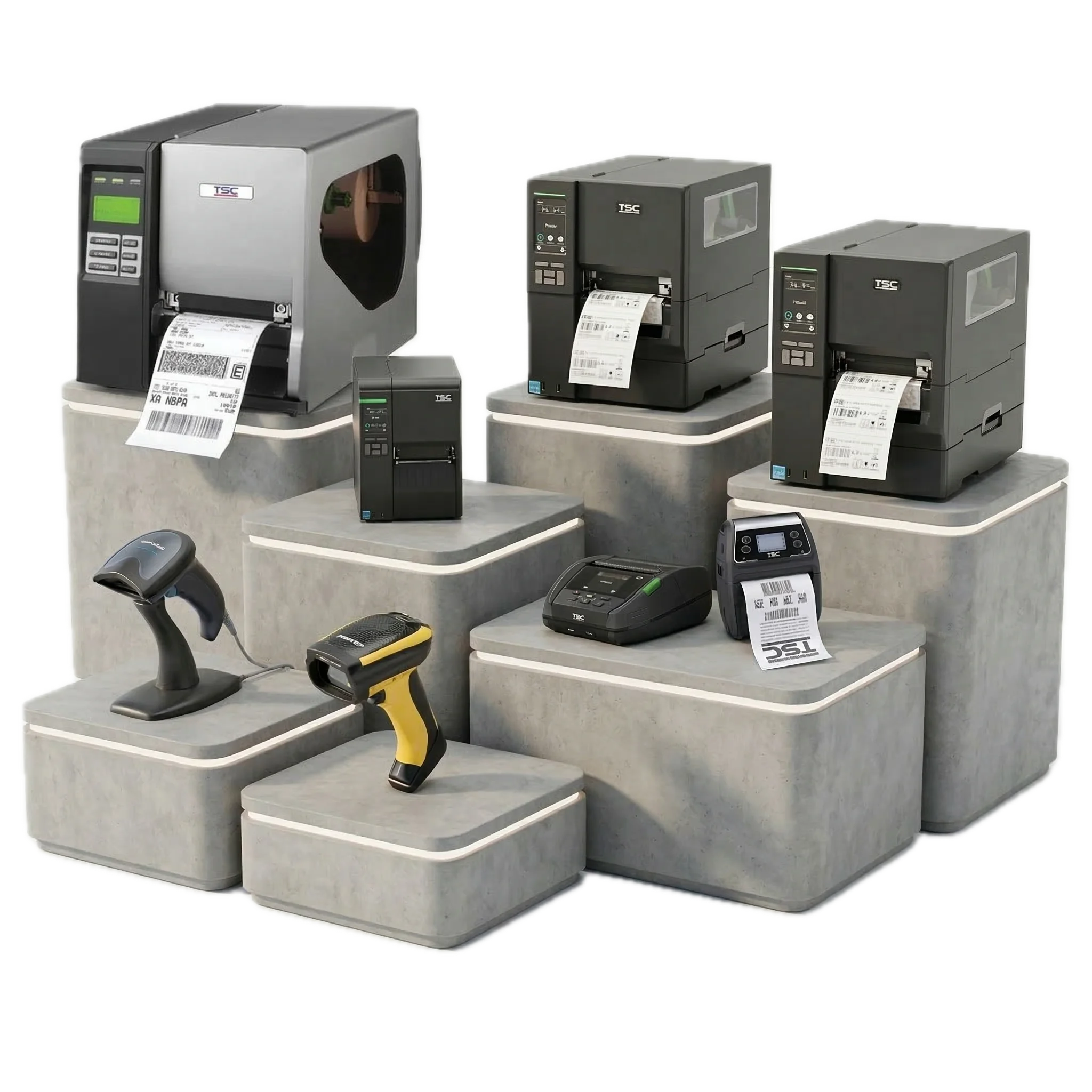 Barcode printers and scanners